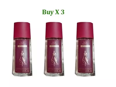 Naomi Campbell Pret A Porter Deodorant Natural Spray 3 X 75ml • £15.99