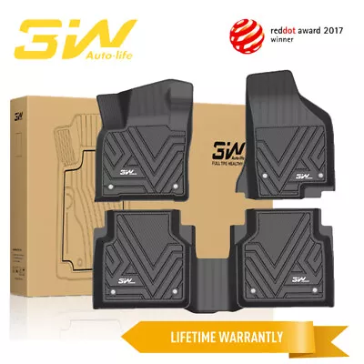 3W Floor Mats For Volkswagen Tiguan 2018-2024 Tiguan 5 Seat TPE Car Floor Liner • $109.99