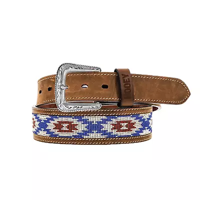 Hooey Men's Tapered Red White & Blue Beaded Belt HMBLT059 • $44.95