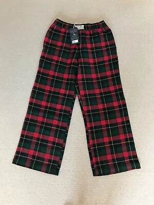 Jack Wills Ingleton Pyjama / Lougepants - Size Small - Red Green Tartan Checked • £30