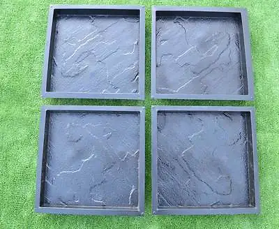 Concrete Mold Pavers Stone Patio Casting Concrete Garden Path Sold Set 4 Pcs S28 • $64.90