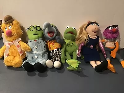 Lot Of 6 Jim Henson Muppets 9” Bean Bag Plush Sababa Toys 2004 Kermit Piggy  • $28