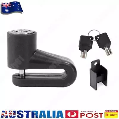 AU Electric Scooter Disc Brake Lock Anti Theft With Lock Frame For M365 (Black) • $7.83