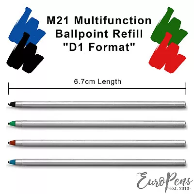 2 X Compatible Lamy M21 Multifunction  D1 Format  Ballpoint Pen Refills • £4.95