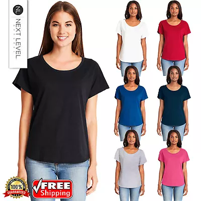 Next Level Ladies' Ideal Dolman Short Sleeves Relaxed Fit T-Shirt 1560 S-XL • $9.82