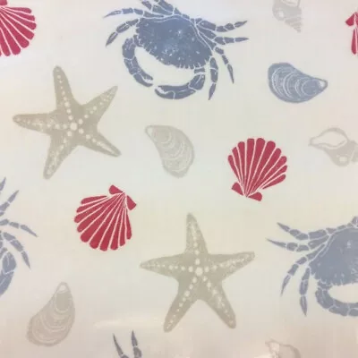 Clarke And Clarke Offshore Marine PVC WIPE CLEAN Oilcloth Tablecloth • £8.99