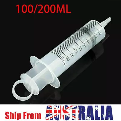 NEW 100-200ML Reusable Syringe Plastic Hydroponics Nutrient Measuring Syringe  • $12.39