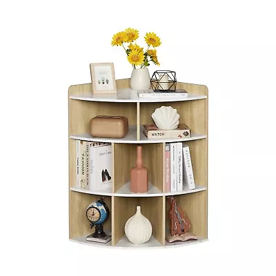 5-Tier Corner Bookshelf Storage Cabinet Organizer Display Rack Wooden Bookcase • $74.60