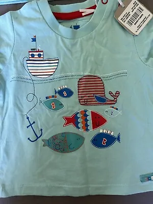 £2 • Buy Baby Boys Twin T Shirts Fish BNWT Age 3 To 6 Months 