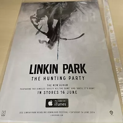 Linkin Park  The Hunting Party  Original Advert/ Poster/clipping • £5