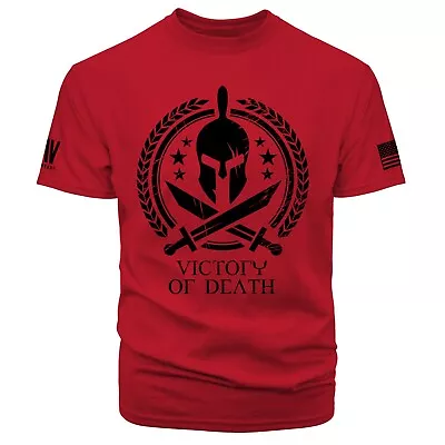 American Spartan Warrior Victory Or Death Molon Labe Short Sleeve T-shirt • $23.95