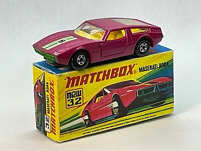 Moko Lesney Matchbox # 32 Maserati Bora Superfast/ Box • $7.99