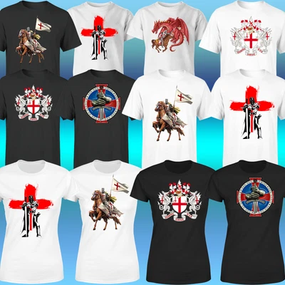 £8.99 • Buy St George's Day 2022 England Templar Dragon London Mens T Shirt #P1 #OR #2