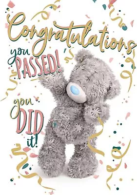 Bear Celebrating Congratulations You Passed! Greeting Card • £3.99