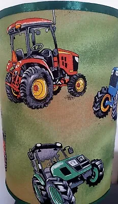 Tractor Farm Machinery Touch Lamp Fabric Shade And Bulb • $79.98