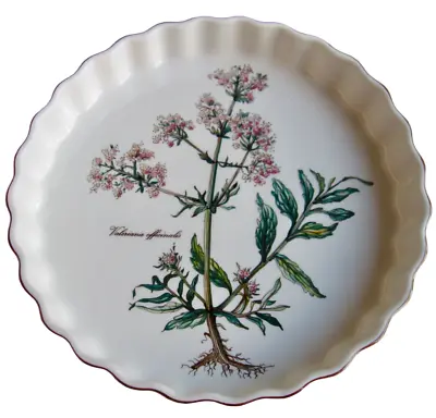 Vintage 1990 Villeroy & Boch Botanical Valeriana Fluted 9” Quiche Baker Ovenware • $49.99