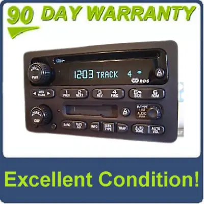 GM Chevy Radio Receiver AM FM Stereo CD PLAYER Tape Cassette Deck 15295372 OEM • $289
