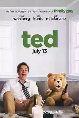 TED MOVIE POSTER; 2- Sided ORIGINAL Advance MARK WAHLBERG Read Description.. • $25