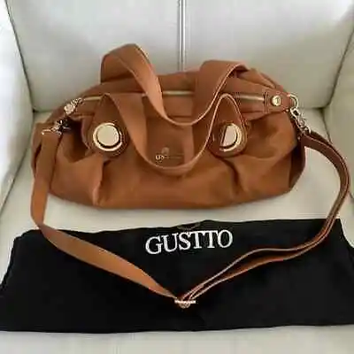 Gustto Folina Leather Satchel Handbag • $350