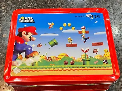 Nintendo Super Mario Bros Nintendo DS Tin Metal Lunch Box Empty • $5.99