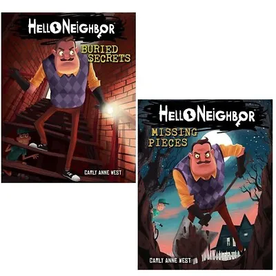 Hello Neighbor Carly Anne West 2 Books Set Missing Pieces Buried Secrets NEW • £11.49