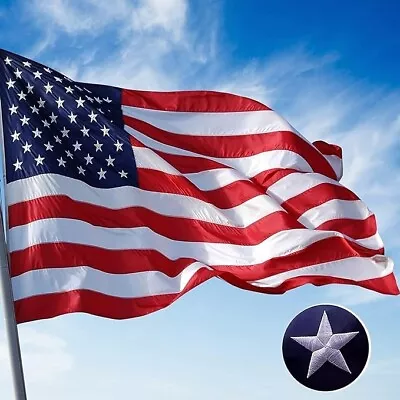 American Flag Heavy Duty 210D US - 4x6 Ft With Embroidered Stars & UV P • $10.13