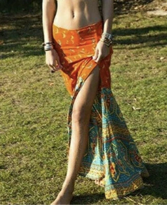 $40 • Buy ARNHEM Harmony High Slit Boho Maxi Skirt In Saraswati Size M Needs Minor Repair