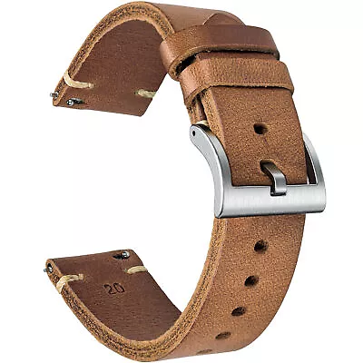 Leather Watch Bands For Men Women Horween Chromexcel Quick Release Watch Strap • $22.99