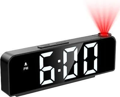 Projection Alarm Clock Alarm Clocks With Projection On Ceiling With 7.9  Large • $19.99