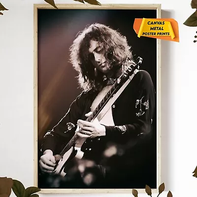 $179.99 • Buy Jimmy Page At Led Zeppelin Concert B&W Reprint Photo Poster Canvas Metal Prints