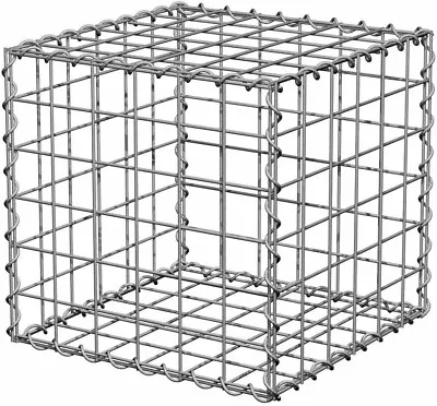  Gabion Basket / Cages Retaining Stone Garden Wall 50 X 50 X 50cm (Helicoils) • £27.95
