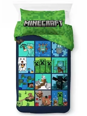 Minecraft  Mojang  Kids 2pc Reversible Twin/Full Comforter Set-W16734972189 • $43.95