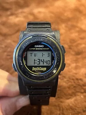 Vintage Casio DW-220DG Depth Gauge Men's Watch • $75