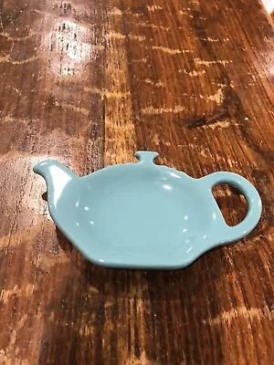 Le Creuset Turquoise Blue Tea Bag Holder Free Postage • £22.99