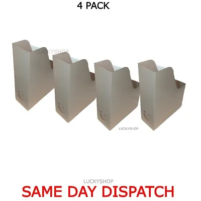 £5.99 • Buy IKEA White Magazine Office File Organiser Holder Paper Storage Box Folder