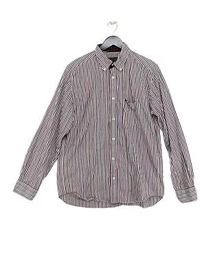 Eden Park Men's Shirt L Multi Striped 100% Cotton Basic • £16.60