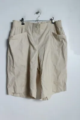 Bonmarche Womens Safari Style Shorts -  Cream - Size 14 (50i) • £3.99
