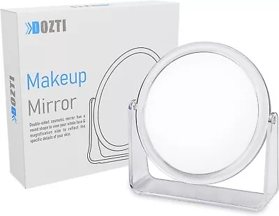 Makeup Mirror For Desk - Double Sided Vanity Mirror With 2X Magnification • $9.99