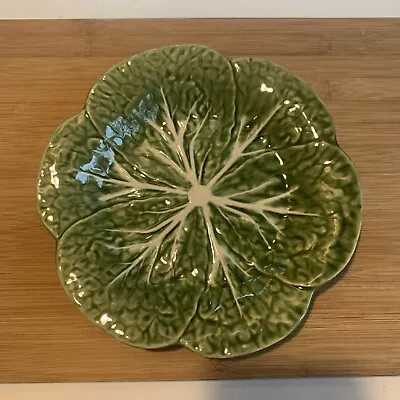 Vintage Set Of 4 William Sonoma Made In Portugal Cabbage Leaf Plates 9.25” • $120