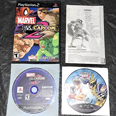 Marvel Vs. Capcom 2: New Age Of Heroes Game Playstation 2 PS2 AND MvC 3 For PS3 • $189.99