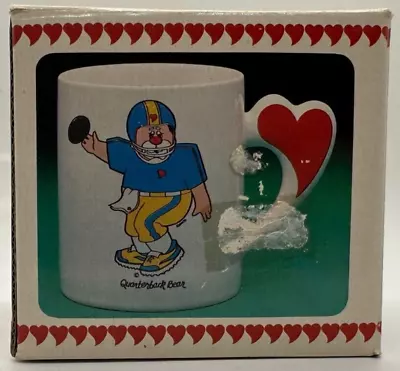 Vintage Coffee Mug 1984  Quarterback Bear  The Love Bears Cup W/Box • $10