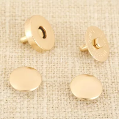 10Sets 14mm 18mm 4mm Thick Magnetic Buttons Press Snaps Purse Clothes Bag DIY • $4.58