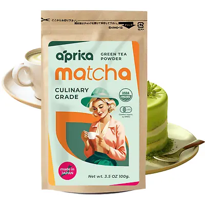 Culinary Grade Organic Japanese Matcha Green Tea Powder Unsweetened 100g • $14.99