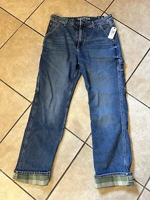 Mens Nautica Jeans 32 X 32 Original Relaxed Fit With Cuffed Bottom  • $70