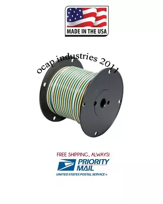 Trailer RVS Color Coded Bonded Parallel Wire 16 Gauge 4 Conductor 100' Stranded  • $78.95