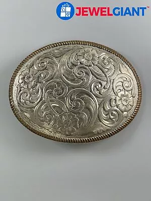 Montana Silversmiths Silver-plated Belt Buckle 75mmx100mm #ez204 • $11.61