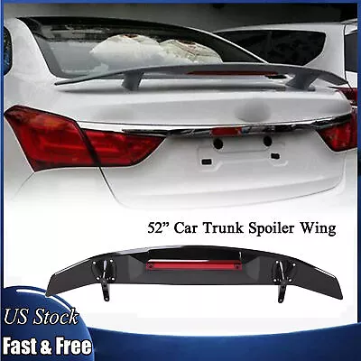 Universal 52  Rear Spoiler Racing Trunk Wing For Car GT Style Glossy Black NEW • $55.25