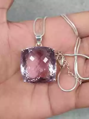 $15.65 • Buy Staggering African Amethyst Gemstone 925 Sterling Silver Handmade Pendant AN-77