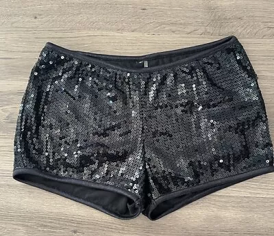 Love Culture Sequin Disco Hot Shorts Elastic Waist And Leg One Size Performance • $20