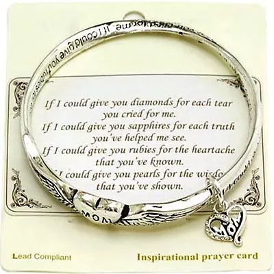 MOM Mobius Bangle Bracelet With Charm-Message Card Included • $14